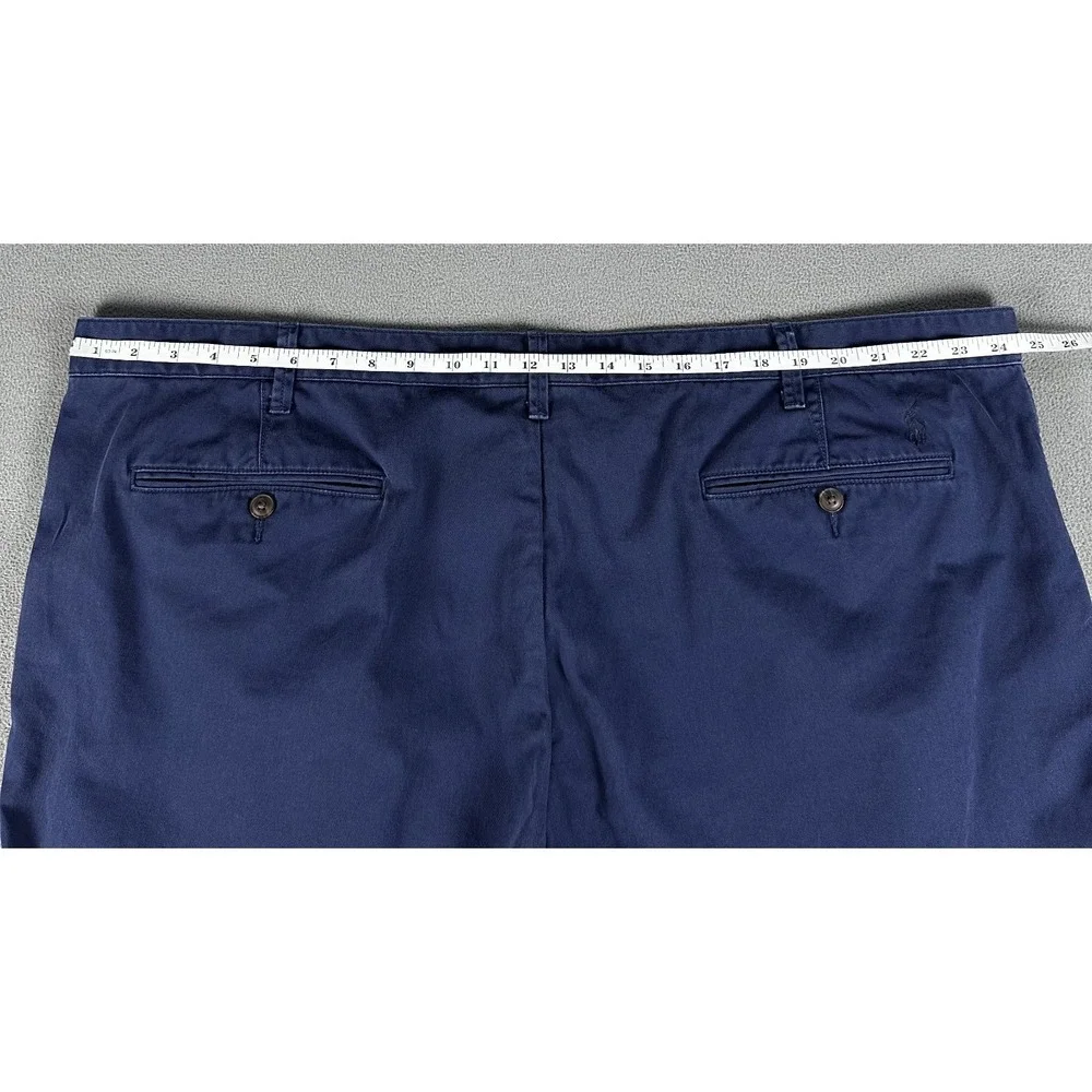 Polo Ralph Lauren Shorts Mens 48B Big Navy Blue Classic Fit Pony Logo Prep Chino